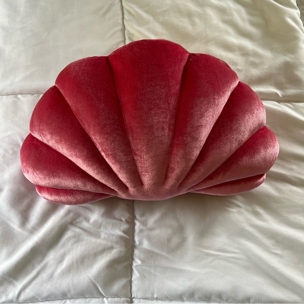 Pink shell pillow